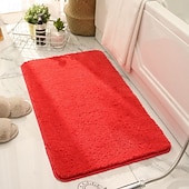 cheap Bathroom Mat-Bathroom Mat Thick Absorbent Non-Slip Floor Rug Simple Home Bathroom Entrance Doorway Welcome Mat
