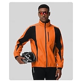 tanie Kurtki i kamizelki męskie-Męskie Kurtka rowerowa Kurtka polarowa Zima Polarowa podszewka Odporność na wiatr Zatrzymujący ciepło Kolarstwo Rower Dres zima Polary Czarny Niebieski Pomarańczowy Odzież rowerowa