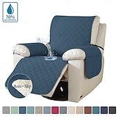 abordables Funda para sillón reclinable-Funda de sofá para mascotas, color sólido, elástica, impermeable, antideslizante, resistente a las manchas, universal, moderna y sencilla, para el hogar, sala de estar, regalo para dueños de mascotas