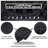 economico Parrucche da festa-Parrucche Verdi per Donne Parrucca Corto Riccio Con Frangia Sintetica Afro Larga Riccia