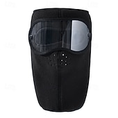 abordables chauffage et refroidissement-Masque d'hiver chaud en polaire, coupe-vent, unisexe, avec protection des oreilles et visière intégrale, cagoule coupe-vent pour la moto et le ski