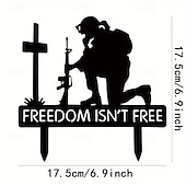  Allgemeine Soldatensilhouette, kniende Soldatenstatue, Gartendekoration, Schilder zum Unabhängigkeitstag, Gartenkunst für Rasen und Garten, Dekoration für Zuhause