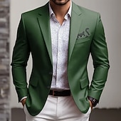 economico Blazer Stampati da Uomo-Per uomo Animale Gatto Giacca blazer Cappotto Confortevole Traspirante Artistico Casual Quotidiano Abbigliamento da sera Casual Tasca Stampa 3D Bottoni Tutte le stagioni Dentellato Manica Lunga Blu