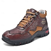 tanie Buty trekingowe-Męskie buty trekkingowe na co dzień – wytrzymałe, sznurowane, wygodne i oddychające, idealne na przygody na świeżym powietrzu, wędrówki i do noszenia na co dzień