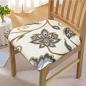 preiswerte Esszimmerstuhl-Abdeckung-Stuhl- und Hockerbezüge aus geometrisch bedrucktem Stretch-Polyester für Zuhause, Küche und Büro