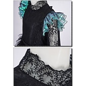 tanie Kostiumy damskie-Czarownica Wróżka Elfaba Sukienka Tiulowe Sukienki Kostium Cosplay z filmu Film Noc Walpurgii Cosplay for Damskie Dla dziewczynek Doroślu Halloween Karnawał Spektakl Comic Con Anime Expo