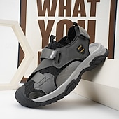 cheap Outdoor Sandals-Men's Navy Blue Sporty Sandals – Lightweight and Durable with Velcro and Adjustable Fit, Perfect for Outdoor Adventures