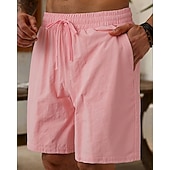 preiswerte Herren Badehosen-Herren Badeshorts Shorts Strandshorts Freizeitshorts Tasche Elastischer Bund Einfach Atmungsaktiv Outdoor Urlaub Alltagskleidung Urlaub Mode Schwarz Weiß Mikroelastisch