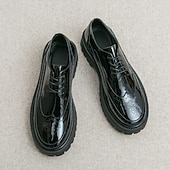 preiswerte Brogue-Schuhe-Goldene Brogue-Schnürschuhe für Herren – Premium-Qualität mit markanter Sohle, perfekt für formelle Anlässe, Partys und stilvolle Freizeitkleidung