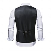  Rugido 20s 1920s Retro Antiguo Chaleco Caballero Gángster Cachemir Jacquard Disfraz Hombre Disfraz de carnaval Carnaval Fiesta de Cóctel Fiesta temática Despedida de Soltera Adulto Chalecos