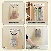 cheap Storage &amp; Organization-2pcs Large Capacity Mesh Storage Wall-mounted Multifunctional Storage Bag Suitable for Vegetables Fruits Groceries Underwear-Socks Storage Bag Reusable Kitchen Storage and Organizing Tool