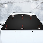 voordelige Voertuigservice-Magnetische all-weather auto-voorruitafdekking met sneeuw- en zonnebescherming. &amp;Privacybescherming - robuuste glazen schermbeschermer met magnetisch bevestigingssysteem, krasbestendig,