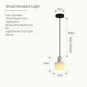billiga Cylinderdesign-12 cm Ödesign Hängande lampor Marmor Nutida 110-240 V
