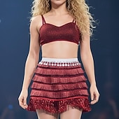 Недорогие Женские костюмы-Детектив по животным Искрящийся певец-животное Овцы-поп-звезды Газель Платья Необычные костюмы Косплей Костюм for Жен. Взрослые Рождество Карнавал Для вечеринок Выступление