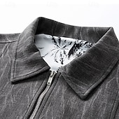 abordables Vestes Décontractées-Homme Veste Légère Veste Décontractée Quotidien Extérieur Avec Poches Printemps Automne Uni Streetwear Élégant Col Rabattu Régulier Violet Vert Gris foncé Veste