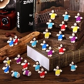 abordables Pâques-Lot de 50/100 petites figurines de Jésus, mini-figurines de Jésus en vrac, cadeau de Pâques, petites statues pour garnir les œufs de Pâques, figurines miniatures multicolores de Jésus à cacher