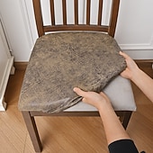 preiswerte Esszimmerstuhl-Abdeckung-Elastische, wasserdichte Stuhlhussen (1/4/6er-Pack), staubdicht und kratzfest, universeller Stuhlschutz, strapazierfähiger und stilvoller Sitzbezug für Esszimmerstühle und Hocker.