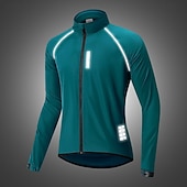 cheap Men's Jackets &amp; Gilets-WOSAWE Men's Windbreaker Cycling Jersey Cycling Jacket High Visibility Waterproof Windproof Cycling Bike Jacket Windbreaker Mountain Bike MTB Road Bike Cycling City Bike Cycling Navy Green Black Bike