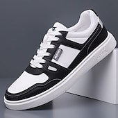 זול סניקרס קז'ואל-נעלי ספורט ספורטיביות לגברים בצבעי כחול כהה ולבן, קלות משקל ונוחות, עיצוב מודרני עם נגיעות כתומות, מושלמות ללבישה יומיומית וטיולים קז'ואליים