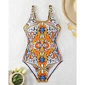 levne Rash guardy One Piece-Dámské Plavky Květinový Ochrana proti UV záření Vysoká pružnost Bez rukávů Plavky Surfování Potápění Šnorchlování Léto