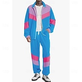 זול תלבושות-רטרו\וינטאג' שנות ה-80 היפ הופ תלבושות לבוש ספורט אימונית עם אביזרים שרוולים ארוכים דיסקו תחפושות בגדי ריקוד נשים תחפושת קרנבל האלווין (ליל כל הקדושים) קרנבל ראש השנה מצעד הגאווה חודש הגאווה מבוגרים