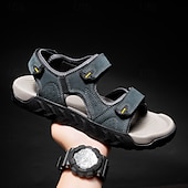 economico Sandali casual-sandali beige da uomo: eleganti calzature da esterno con vestibilità comoda e ad asciugatura rapida, ideali per la spiaggia, l'escursionismo e l'estate