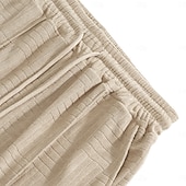 economico Pantaloncini casual-Per uomo Shorts Pantaloncini Estivi Shorts da Spiaggia Pantaloncini casual Pantaloncini strutturati Jacquard Coulisse Elastico in vita Tinta unica Comodità Traspirante Lunghezza al ginocchio