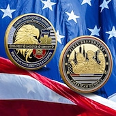 olcso Az Egyesült Államok 250. évfordulója-Amerikai Hadsereg Emlékérme – 250. Évforduló Kihívó Érme Amerikai Sas Katonai Gyűjtő Kétoldalas Fém Emlék a Veteránoknak Hazafias Ajándék Félévforduló