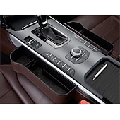 billiga Fordonstjänst-2-pack multifunktionell bilsätesorganisatör i läder, utfyllnadsorganisatör för bilsäten med mugghållare &amp;förvaringsfack/väska – passar framsätet, rymmer telefon, glasögon, nycklar, julklappar till