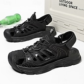 preiswerte Outdoor-Sandalen-Schwarze Herren-Sportsandalen – schnelltrocknend, verstellbar und komfortabel – ideal zum Wandern, für Strand und Sommerabenteuer.