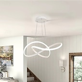 cheap Ring &amp; Round Design-Circular Knot Modern LED Chandelier 50 Watt