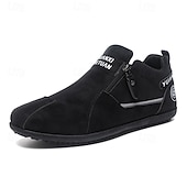 economico Scarpe Casual Slip-On-scarpe slip-on beige da uomo con tomaia morbida: comode scarpe da tutti i giorni per un abbigliamento casual e un comfort che dura tutto il giorno