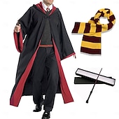 cheap Men's Costumes-Magical Witch Witch Wizard Magic Harry Cloak Fancy Costume Classic &amp; Timeless for Men's Women's Kid's Adults' Christmas Carnival