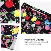 זול תלבושות-דִיסקוֹ שנות ה-80 תלבושות חולצה חותלות עם אביזרים רטרו תחפושות בגדי ריקוד נשים תחפושת קרנבל נשף מסכות מסיבה וערב מצעד הגאווה חודש הגאווה מבוגרים חולצה עוד אביזרים חותלות