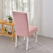 cheap Armchair Cover &amp; Armless Chair Cover-Water Resistant Polar Fleece Stretch Dining Chair Cover Soft Seat Slipcover for Home Kitchen Gift for Family(Not 100% Waterproof)