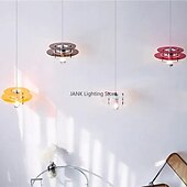 billiga Trumma &amp; Kegel Design-rymdålderns färgglada pendellampa i akryl