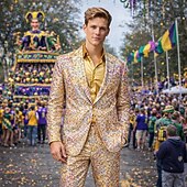 お買い得  衣装-ディスコ 1980年代 パンツ セット スーツ＆ブレザー ディスコ スパンコール 純色 仮装 男性用 カーニバルコスチューム マスカレード クラブ パーティー 性能 成人 コート パンツ