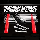 Недорогие Стойки для хранения-Набор магнитных шестигранных ключей — профессиональный модульный ящик для инструментов, прочный полипропиленовый материал, вертикальный органайзер для инструментов с 23 отделениями, черно-красный,