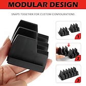 Недорогие Стойки для хранения-Набор магнитных шестигранных ключей — профессиональный модульный ящик для инструментов, прочный полипропиленовый материал, вертикальный органайзер для инструментов с 23 отделениями, черно-красный,