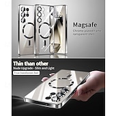 olcso Samsung-tokok-telefon Ügy Kompatibilitás Samsung Galaxy S26 Ultra Plus S25 S25 él S24 S23 S22 Plus Ultra Fekete tok Átlátszó Mágneses Ütésálló Retro TPU