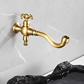 preiswerte Waschbeckenarmaturen-Waschbeckenarmatur - drehbar Chrom Wandinstallation Einhebel EinlochBath Taps
