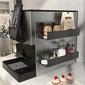 Недорогие Стойки для хранения-2 магнитных органайзера для холодильника с 4 съемными крючками, магнитная полка для хранения без сверления, боковая полка для хранения на холодильнике, компактные аксессуары для кухни и ванной,