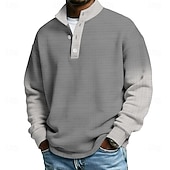 Χαμηλού Κόστους Ανδρικά 3D φούτερ-Ανδρικά Συνδυασμός Χρωμάτων Διαβάθμιση χρώματος Βάφλα Πουλόβερ Μοντέρνα Καθημερινά Καθημερινό Ζιβάγκο Σπίτι ΕΞΩΤΕΡΙΚΟΥ ΧΩΡΟΥ Streetwear Γραφείο Θαλασσί Πράσινο του τριφυλλιού Σκούρο μπλε Γκρίζο