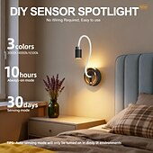 billige Bordlamper-Sensorlampe med justerbar stang, bordlampe med berøringsfri bevegelseskontroll, nattbordlampe for soverom/stue