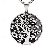 Χαμηλού Κόστους Κολιέ &amp; μενταγιόν-Κρεμαστό For Γυναικεία Δρόμος Καθημερινά Ανοξείδωτο Ατσάλι Κλασσικό Δέντρο της ζωής