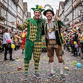 economico Scarpe da uomo-Scarpe casual slip-on con stampa di maschera per Mardi Gras da uomo - calzature festive leggere e traspiranti per sfilate di carnevale celebrazioni di strada feste a tema e uscite festive