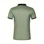 levne Pánské klasické polo-Pánské Pólo Polokošile Ležérní ulice Klopa Krátký rukáv Základní Moderní Horizontální pásky Knoflíky Léto Jaro Běžný Bílá Rubínově červená Khaki Armádní zelená Šedá Pólo