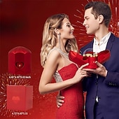 baratos Presentes-Rosa vermelha preservada com colar, flores eternas, presente de aniversário para mulheres, mãe, esposa, namorada, avó, no Dia dos Namorados, Dia das Mães, Dia Mais Doce.