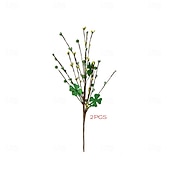  6 Pack St. Patrick’s Day Shamrock Berry Stems, Artificial Clover Picks for Decor, Green Irish Holiday Berry Stems for Table Centerpieces, Floral Arrangements and DIY Crafts