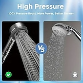 Χαμηλού Κόστους Σετ αξεσουάρ μπάνιου-5 τεμάχια χειροκίνητη κεφαλή ντους υψηλής πίεσης, τέσσερις λειτουργίες ψεκασμού, κεφαλή ντους με σταγόνες νερού ιόντων, επιτοίχια τοποθέτηση, με διακόπτη on/off, φιλτραρισμένο μασάζ ντους με λάστιχο